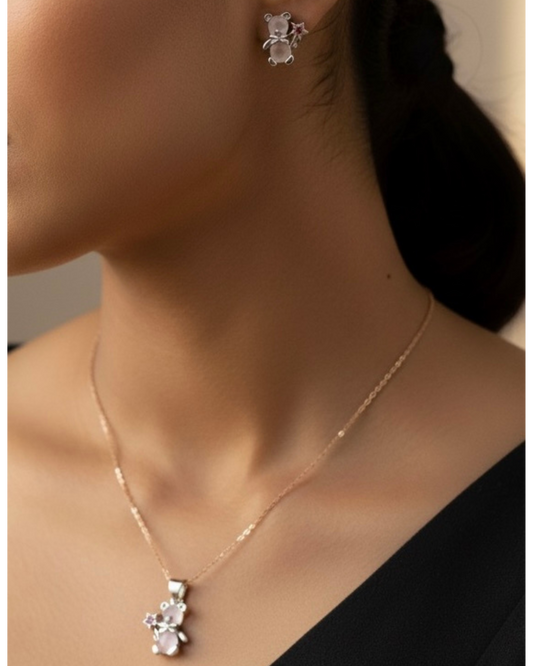 Teddy Bear Pendant Set