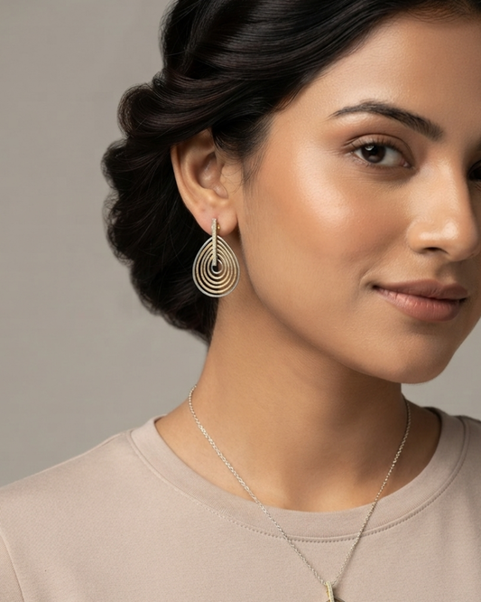 Concentric Teardrop Earrings