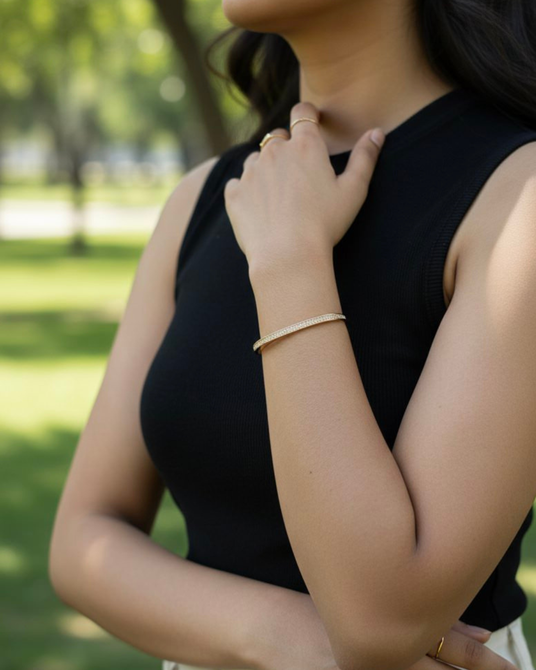 Rose Gold Minimal Bangle