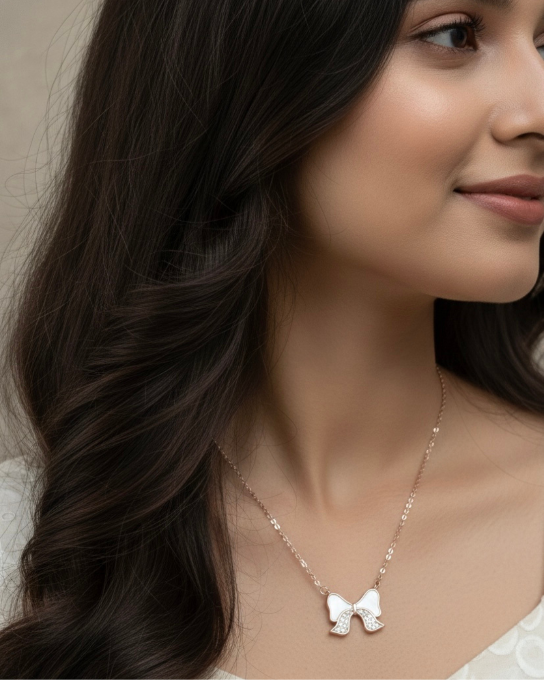 Whisper Bow Necklace