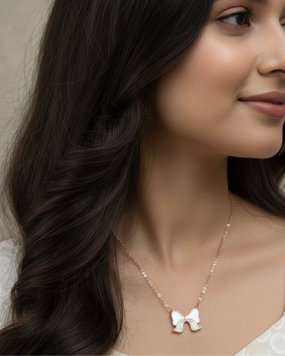 Whisper Bow Necklace