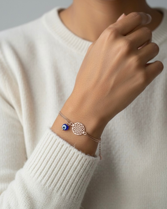 Rose Gold Mandala Bracelet