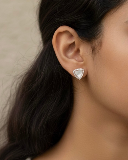 Triangle Stud Earrings